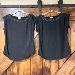 Worthington Sequin Beaded Top Bundle